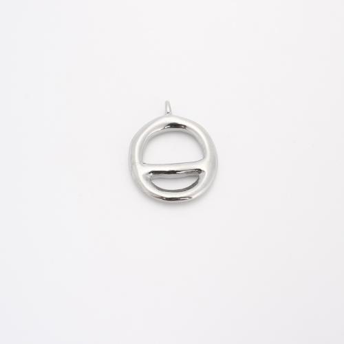 Pendentifs en acier inoxydable, Acier inoxydable 304, Rond, DIY & creux, couleur originale Vendu par PC