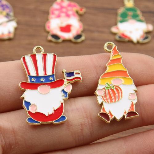 Enamel Stainless Steel Pendant, Zinc Alloy, gold color plated, DIY 