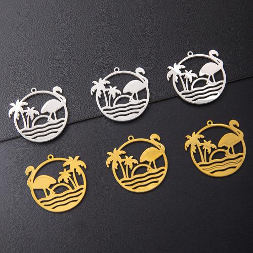 Pendentif creux en acier inoxydable, Acier inoxydable 304, Placage, DIY, plus de couleurs à choisir Vendu par sac