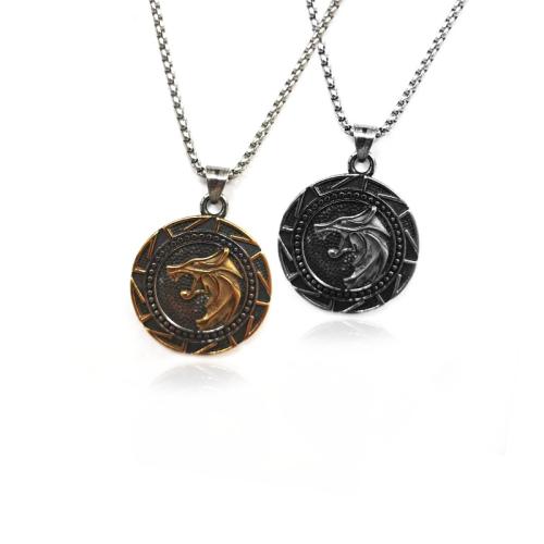 Pendentifs en titane, Acier titane, loup, poli, DIY, plus de couleurs à choisir Vendu par PC