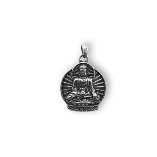 Pendentifs en titane, Acier titane, bouddha, poli, DIY, couleur originale Vendu par PC