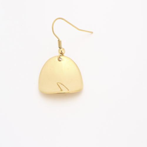 Boucle d'oreille goutte inox, Acier inoxydable 304, Placage ionique sous vide, bijoux de mode & pour femme, doré Vendu par PC