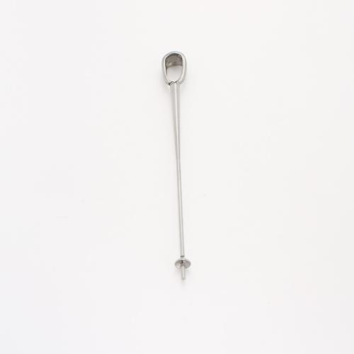 Monture de pendentif en acier inoxydable, Acier inoxydable 304, DIY, couleur originale Vendu par PC