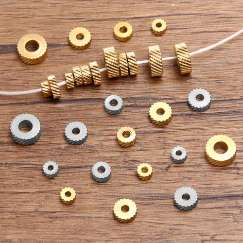Stainless Steel Beads, 304 Stainless Steel, Gear Wheel, plated, DIY 