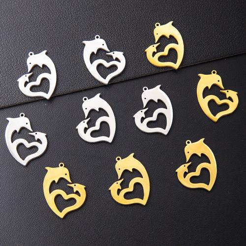 Pendentif creux en acier inoxydable, Acier inoxydable 304, coeur, Placage, DIY, plus de couleurs à choisir Vendu par sac
