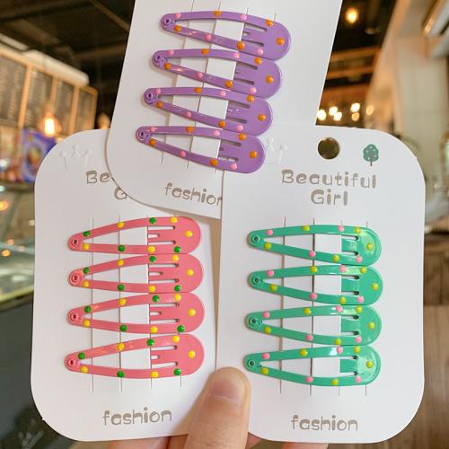 Hair Snap Clips, Zinc Alloy, fashion jewelry & epoxy gel 
