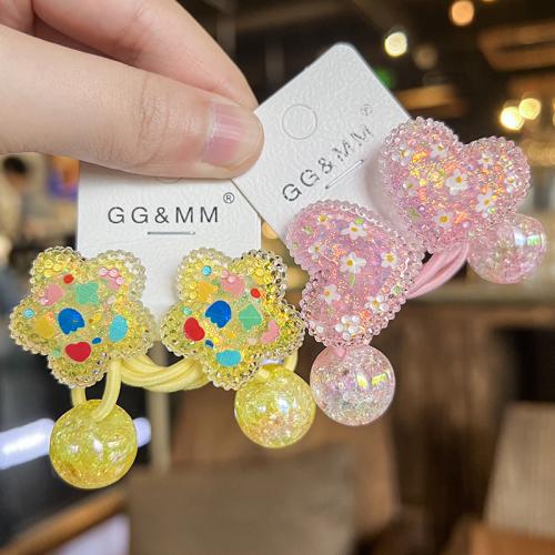 Support de queue de cheval, Acrylique, bijoux de mode, plus de couleurs à choisir, Vendu par paire