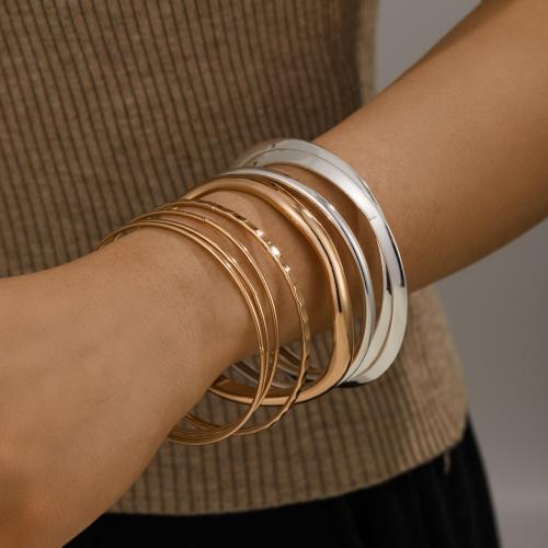 ensembles de multi bracelet en alliage zinc , alliage de zinc, bijoux de mode, plus de couleurs à choisir é, Vendu par fixé