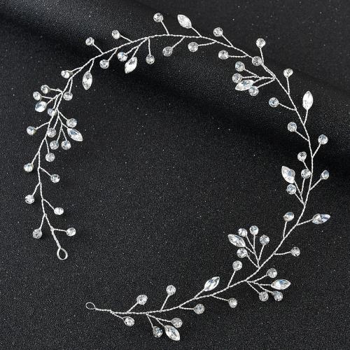 Bridal Hair Wreath, Plastic Pearl, with Rhinestone, handmade, fashion jewelry & for woman 