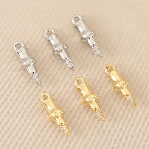 Cubique Pendentif en laiton zircon pavent, Placage, DIY & pavé de micro zircon, plus de couleurs à choisir Vendu par sac
