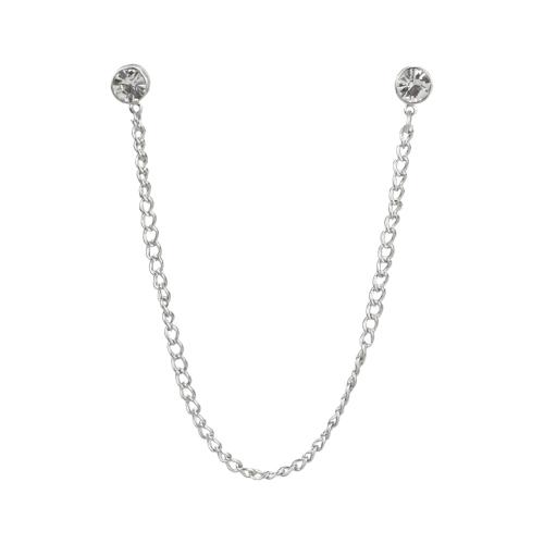 亜鉛合金宝石のブローチ, 亜鉛合金, シルバーメッキ, ユニセックス & ライン石のある, 170mm, 売り手 パソコン