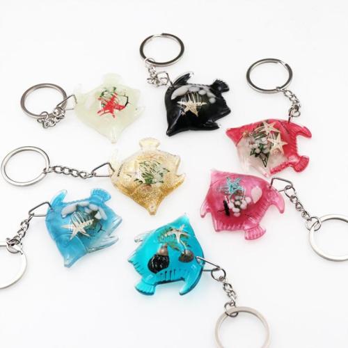 樹脂キー チェーン, 樹脂, とともに 亜鉛合金, 魚, エポキシスティッカー, ユニセックス, 無色 売り手 パソコン