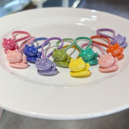 Support de queue de cheval, Acrylique, avec Nylon, bijoux de mode, plus de couleurs à choisir é, Vendu par fixé
