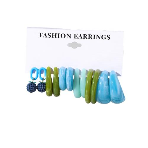 Boucle d'oreille de goutte acrylique, bijoux de mode, plus de couleurs à choisir é, Vendu par fixé