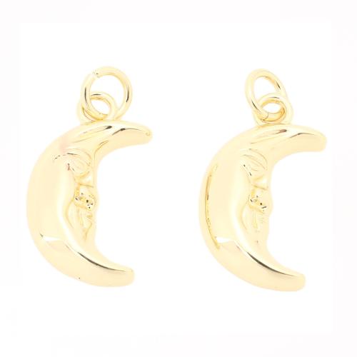 Bijoux pendentifs en laiton, lune, DIY, doré Vendu par PC