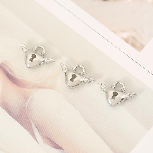 Hollow Brass Pendants, Heart, plated, DIY 