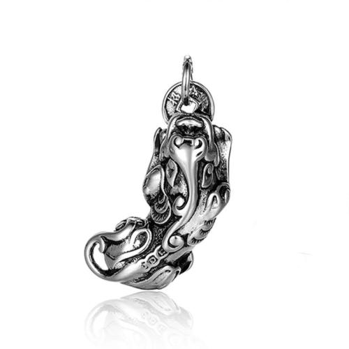 Pendentifs en acier inoxydable, Acier inoxydable 304, bête sauvage Fabuleuse, poli, Vintage & DIY, couleur originale Vendu par PC