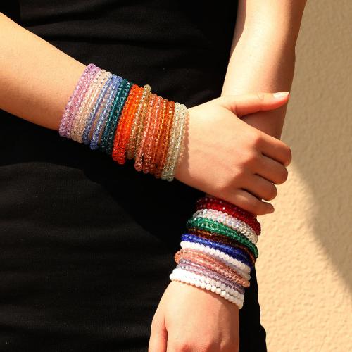 Bracelets de cristal, bijoux de mode, plus de couleurs à choisir é, Vendu par fixé