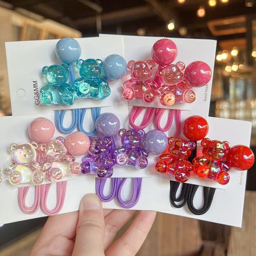 Support de queue de cheval, Acrylique, bijoux de mode, plus de couleurs à choisir, Vendu par paire
