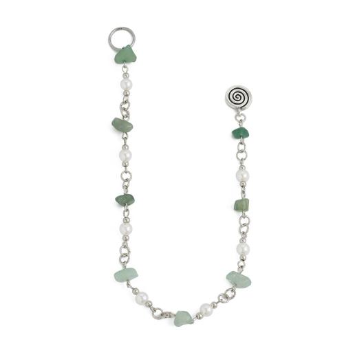 Fornitura de pasador de pelo, aleación de zinc, con turquesa & Perlas plásticas, chapado en color de plata antigua, Joyería & para mujer, más colores para la opción, Vendido por UD