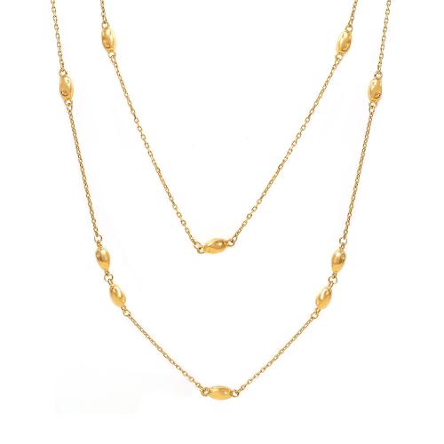Collar de cadena suéter de acero inoxidable, acero inoxidable 304, chapado, Joyería & para mujer, más colores para la opción, Vendido por UD