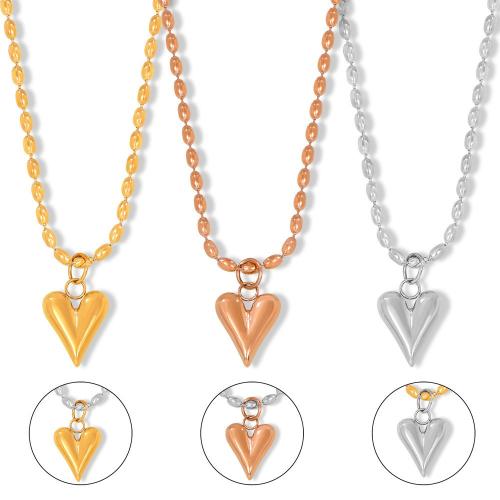 Collar de Acero Inoxidable, acero inoxidable 304, chapado, Joyería & para mujer, más colores para la opción, Vendido por UD