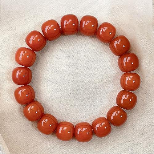 Bodhi racine bracelet, avec alliage de zinc, unisexe & normes différentes pour le choix & styles différents pour le choix, carmine coquin rouge Environ 7 pouce, Vendu par PC