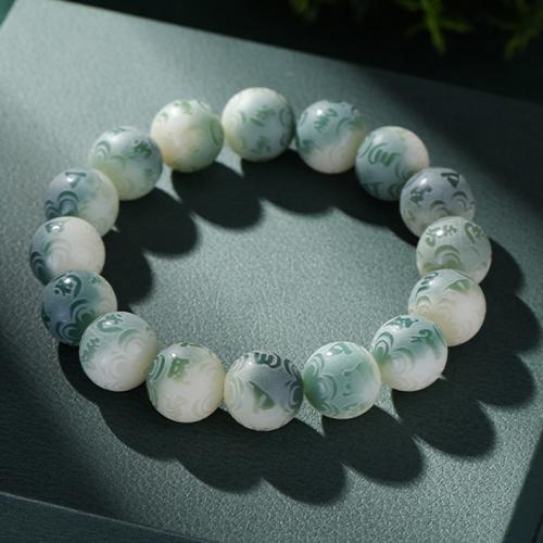 Bodhi racine bracelet, Rond, gravé, unisexe & normes différentes pour le choix, plus de couleurs à choisir Environ 7 pouce, Vendu par PC