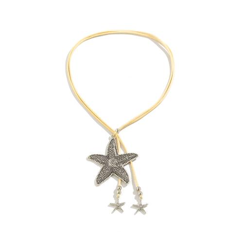 collier en alliage zinc et à résine, alliage de zinc, avec Velveteen & résine, Placage, bijoux de mode & styles différents pour le choix & pour femme, Vendu par PC