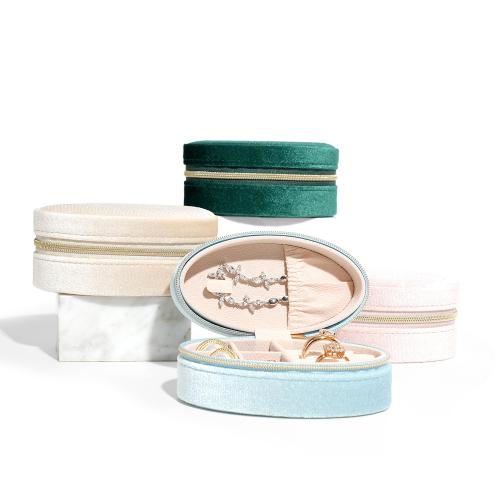 Velveteen Jewelry Set Box, with Velveteen, portable & durable [