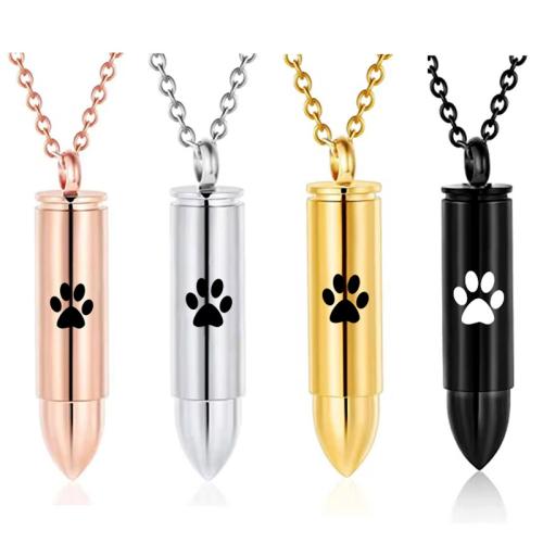 Acier inoxydable 304 Pendentif cercueil cinéraires, balle, Placage, DIY, plus de couleurs à choisir, Vendu par PC