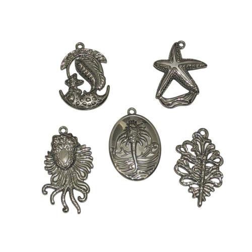 Pendentifs en acier inoxydable, Acier inoxydable 304, Placage de couleur argentée, DIY, plus de couleurs à choisir, Vendu par PC