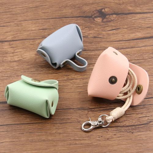 Zinc Alloy Hanging Decoration, with PU Leather, Handbag, plated, DIY 