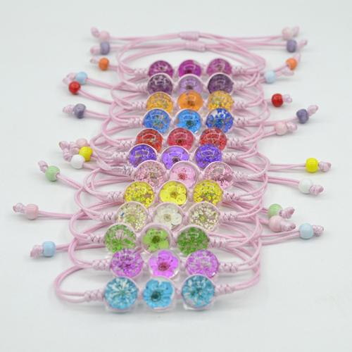 Glas Armband, mit Koreanisch+Korea & Getrocknete Blumen, handgemacht, Modeschmuck & für Frau, keine, Länge:ca. 6-10 ZollInch, verkauft von PC[