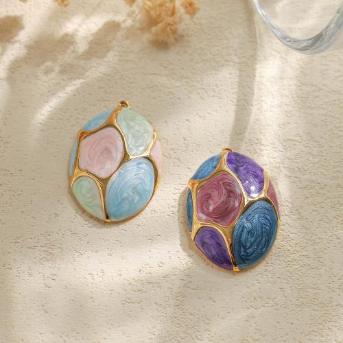 Acier inoxydable 304 Pendentif, Placage de couleur d'or, DIY & émail, plus de couleurs à choisir, protéger l'environnement, sans nickel, plomb et cadmium Vendu par sac