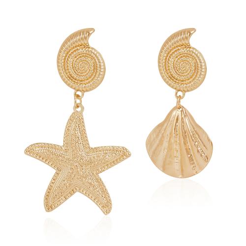 aleación de zinc Pendientes con Colgantes, chapado, Joyería & para mujer, dorado, Vendido por Par