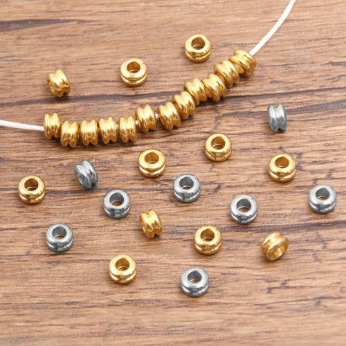 Нержавеющая сталь 304 Бусины, Круглая форма, Другое покрытие, DIY, Много цветов для выбора, 100ПК/сумка, продается сумка