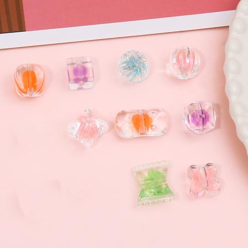 Acrílico Abalorio, Bricolaje & diferentes estilos para la opción, 10PCs/Bolsa, Vendido por Bolsa