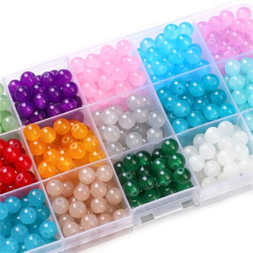 Glass Beads, Round, DIY 