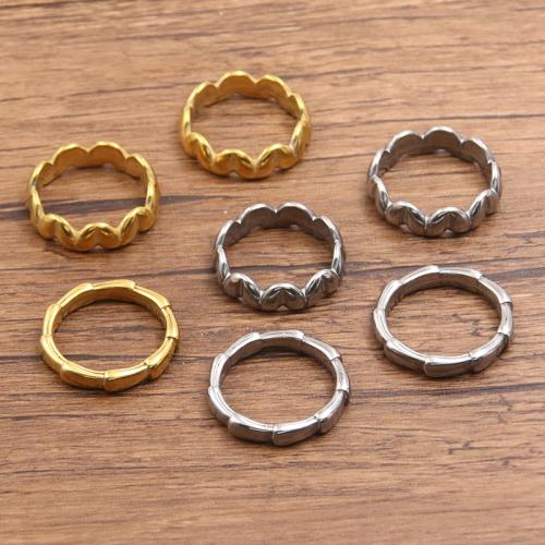 304ステンレススチール 指輪, メッキ, DIY & 異なるスタイルを選択, 無色, 10パソコン/バッグ, 売り手 バッグ