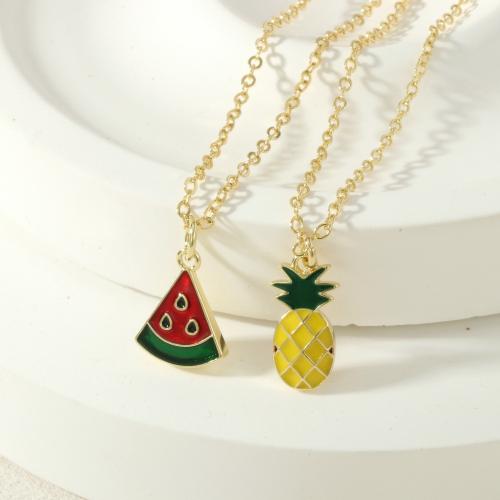 Collier en laiton fait à la main, Placage de couleur d'or, bijoux de mode & styles différents pour le choix & émail, plus de couleurs à choisir, Vendu par PC