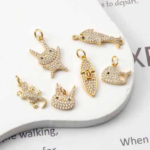 Messing Anhänger, plattiert, DIY & mit Strass, goldfarben, frei von Nickel, Blei & Kadmium, 23.1x0.8x7mm, verkauft von PC