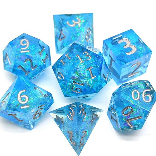 résine Dé, 7 pièces & unisexe, plus de couleurs à choisir, dice length 15-25mm, Vendu par fixé