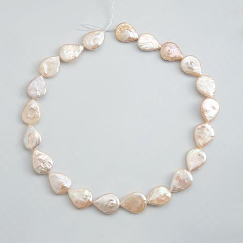 perle d'eau douce cultivée goutte, larme, DIY, blanc Vendu par brin