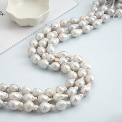 perle d'eau douce cultivée goutte, pomme de terre, DIY, blanc Vendu par brin[