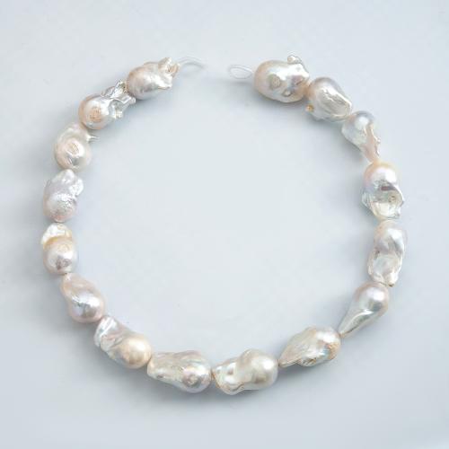 Perles nacres baroques de culture d'eau douce , perle d'eau douce cultivée, Irrégulière, DIY, blanc Vendu par brin[