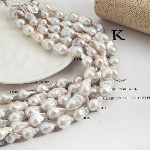 perle d'eau douce cultivée goutte, Irrégulière, DIY, blanc Vendu par brin[