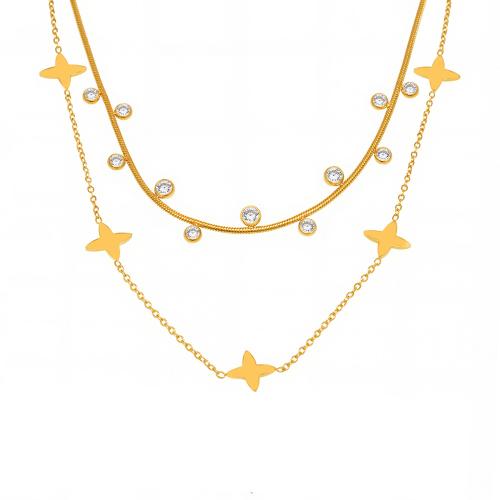 304ステンレススチール ネックレス, メッキ, ファッションジュエリー & 異なるスタイルを選択 & 女性用, 無色, 売り手 パソコン