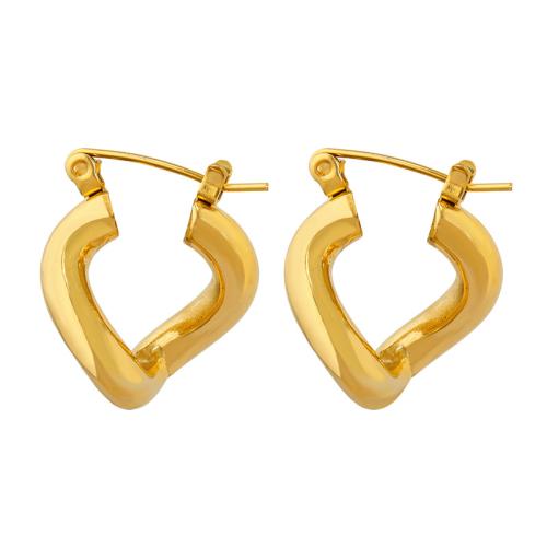 304 Stainless Steel Lever Back Earring, 18K gold plated, fashion jewelry & for woman 