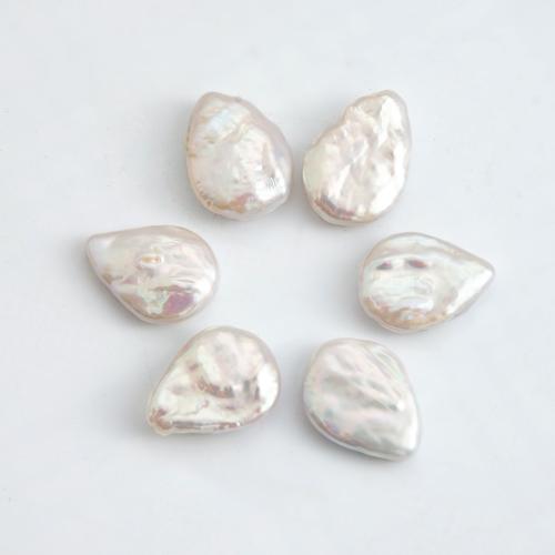 perle d'eau douce cultivée goutte, Irrégulière, aucun trou, blanc Vendu par PC